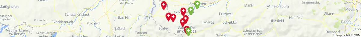 Kartenansicht für Apotheken-Notdienste in der Nähe von Ertl (Amstetten, Niederösterreich)